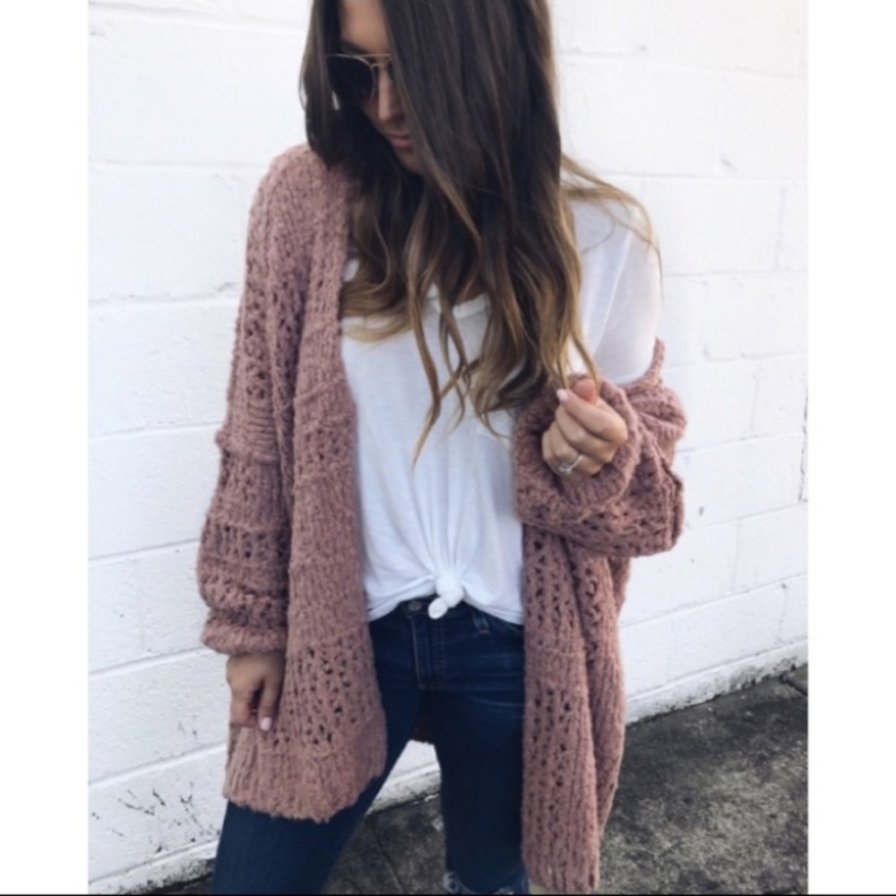 Free People * Morning Cardigan Long - Picture 3 of 15